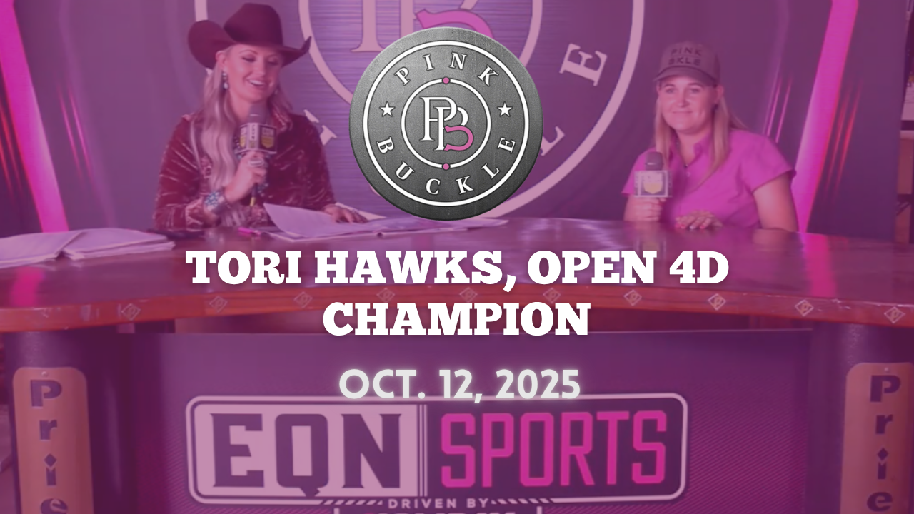 Tori Hawks, Open 4D Champion | Pink Buckle | Oct. 12, 2025