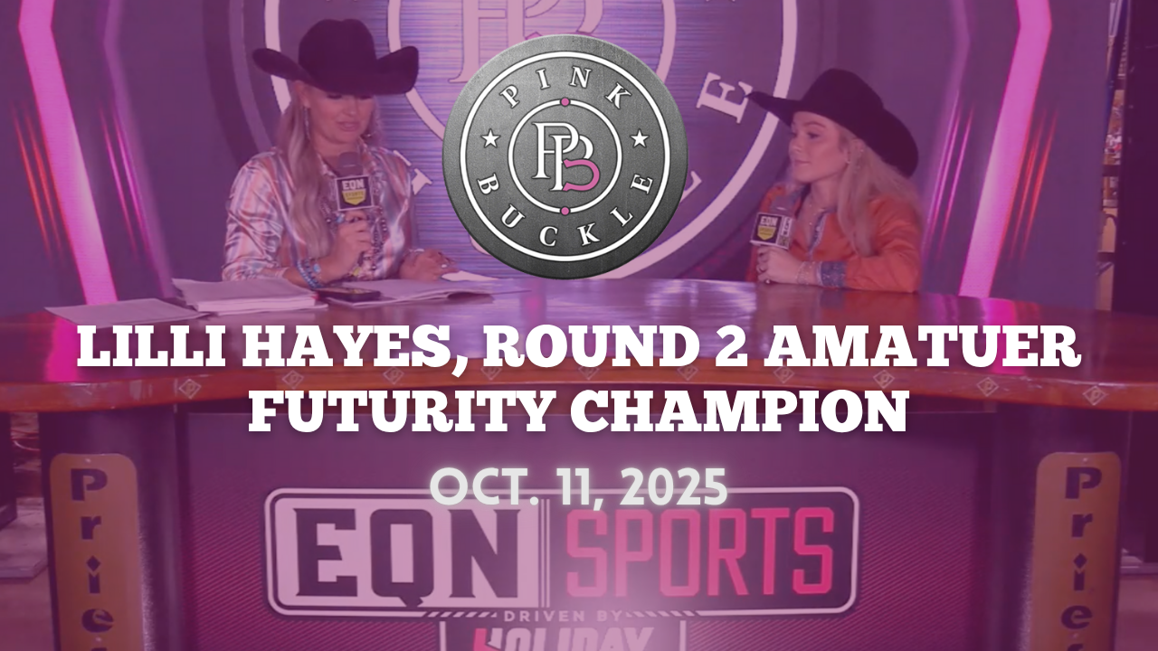 Lilli Hayes, Rd. 2 Amatuer Futurity Champion | Pink Buckle | Oct. 11, 2025