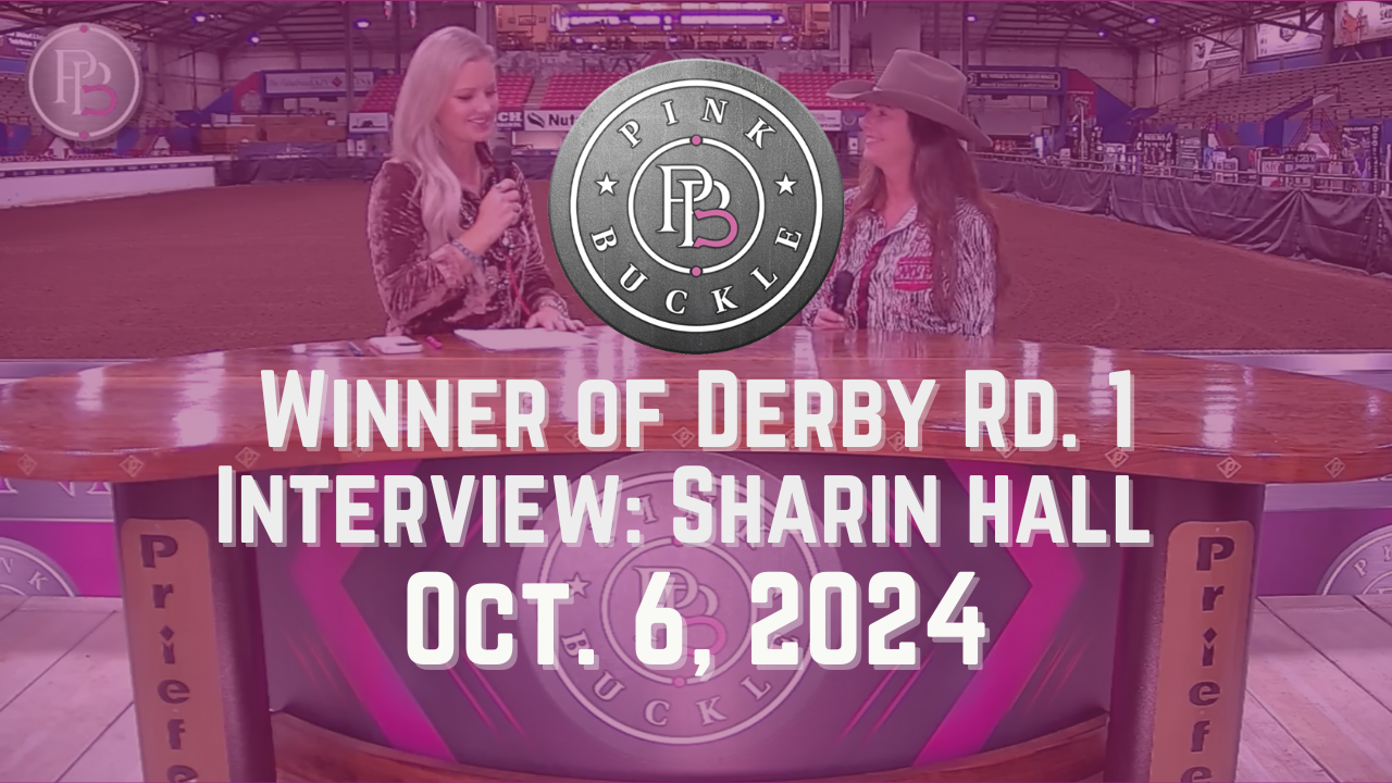 Sharin Hall, Round 1 Derby Winner | Pink Buckle | October 6, 2024