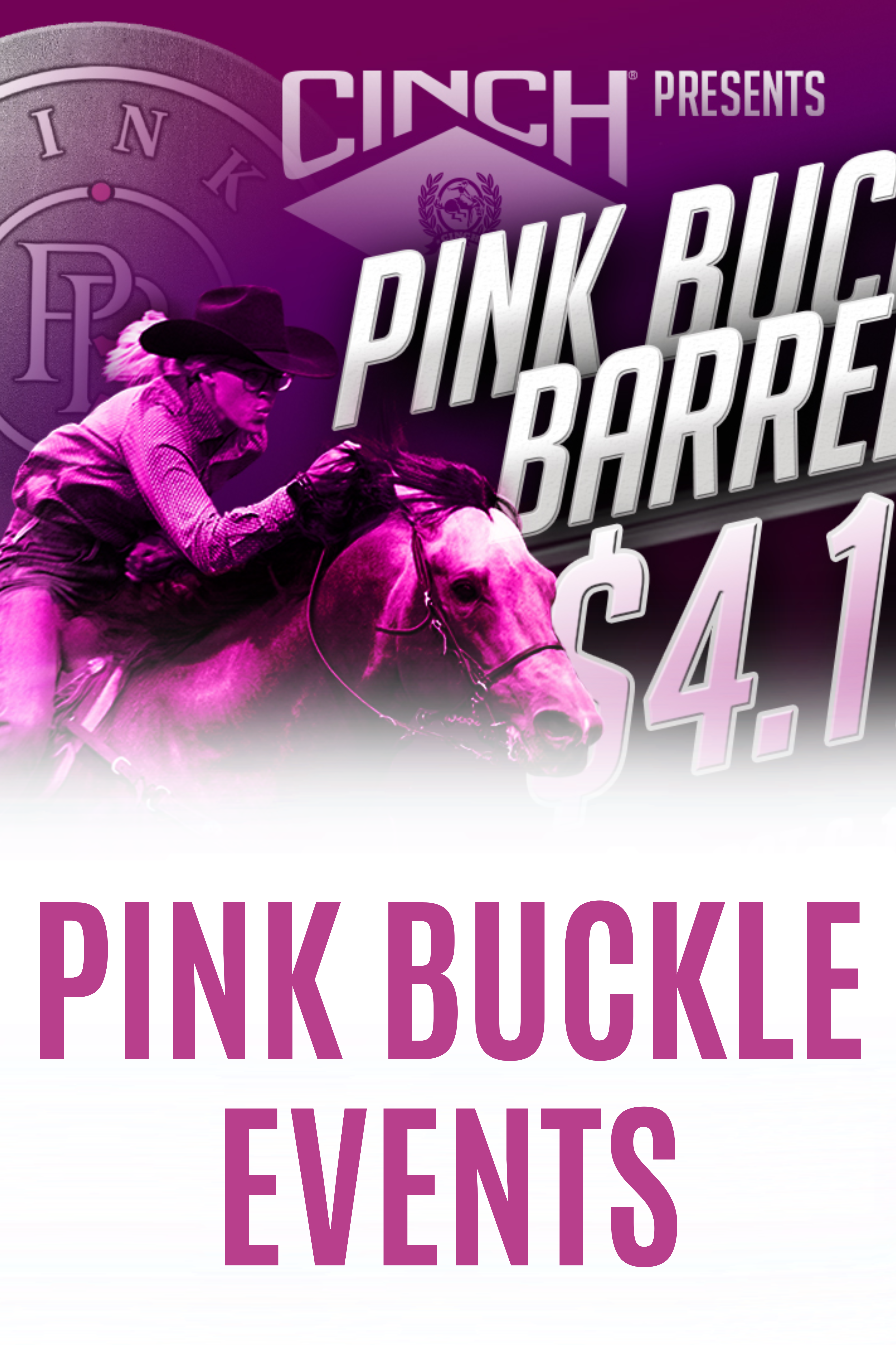 Pink Buckle Barrel Race