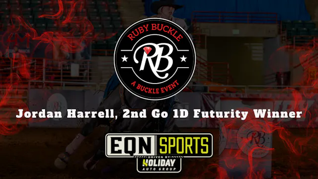Jordan Harrell, 2nd Go 1D Futurity Wi...