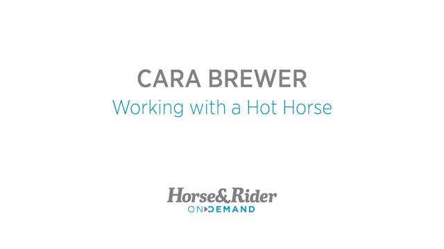 Working with a Hot Horse