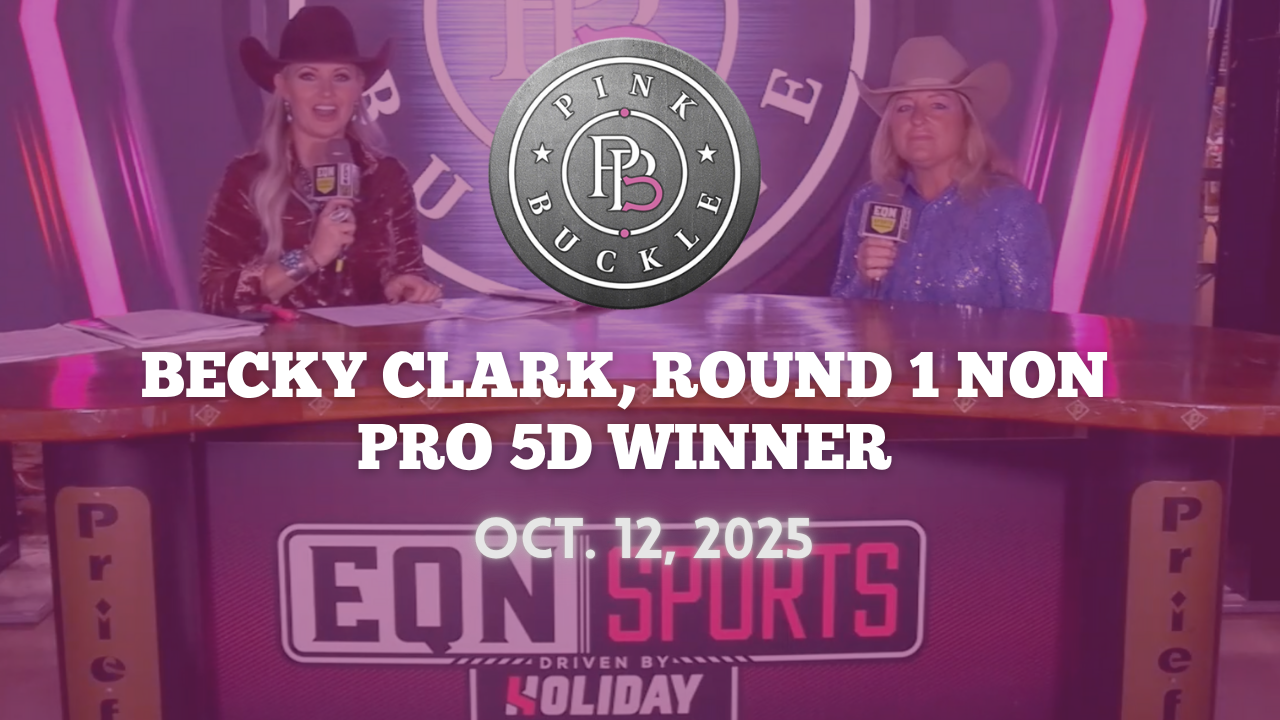 Becky Clark, Rd. 1 Non Pro 5D Winner | Pink Buckle | Oct. 12, 2025