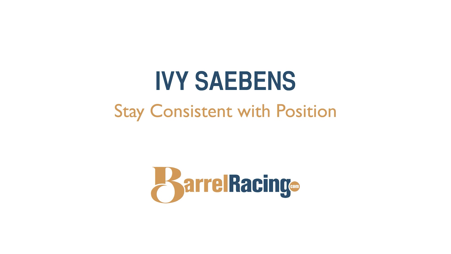 Stay Consistent with Position