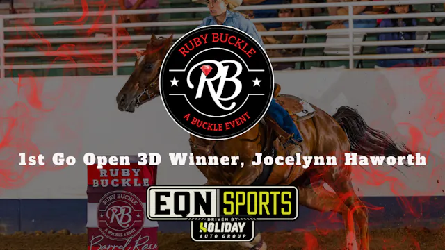 1st Go Open 3D Winner, Jocelynn Hawor...