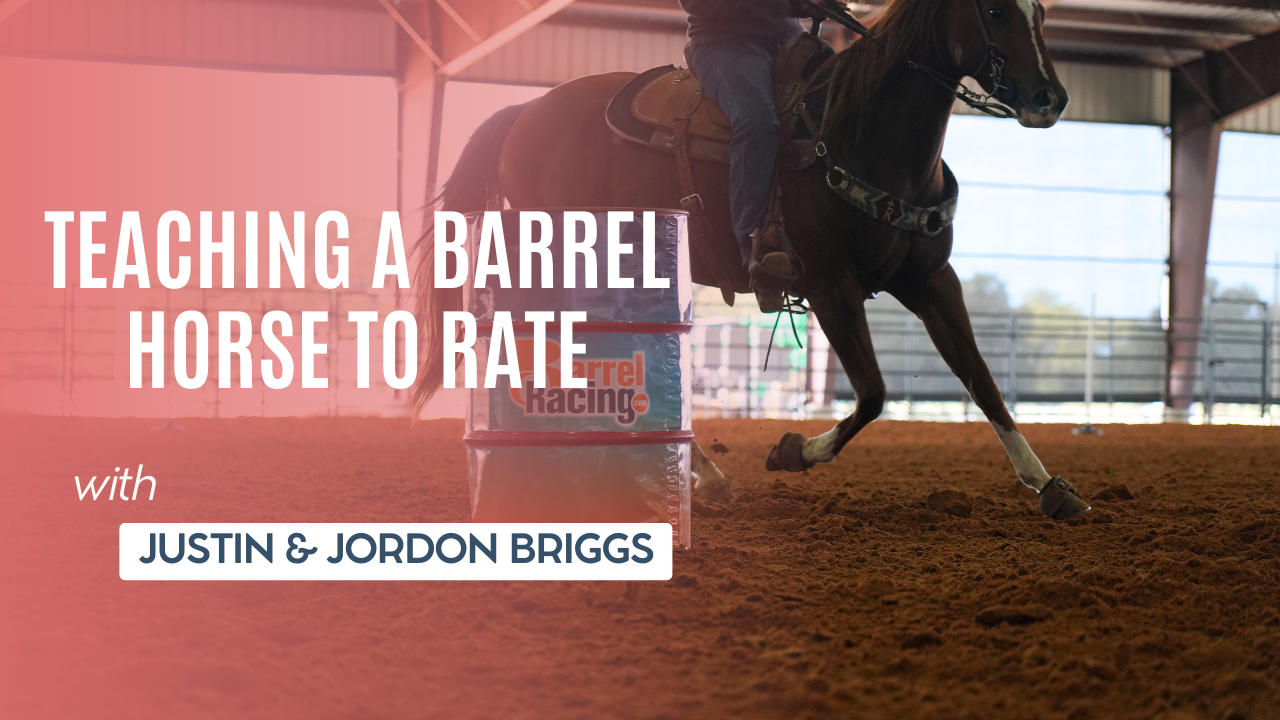 Teaching a Barrel Horse to Rate