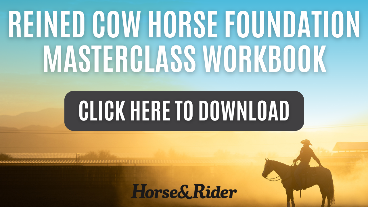 Reined Cow Horse Foundation Masterclass Workbook