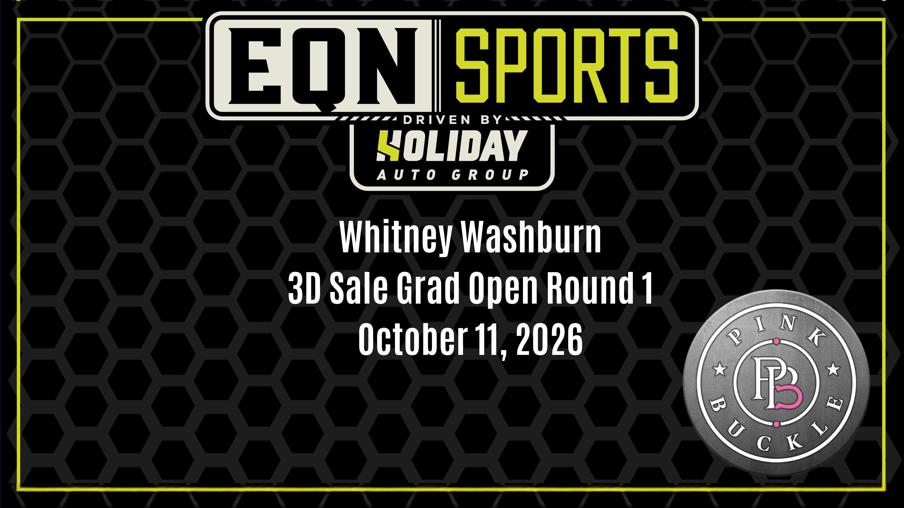 Whitney Washburn, 3D Sale Grad Open Round 1 | Pink Buckle | 10/11/26