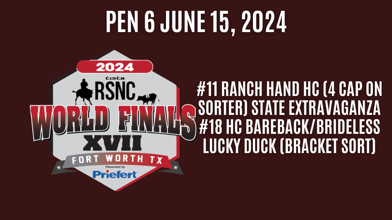 Pen 6 | Cinch Ranch Sorting National Championships World Finals | June 15, 2024