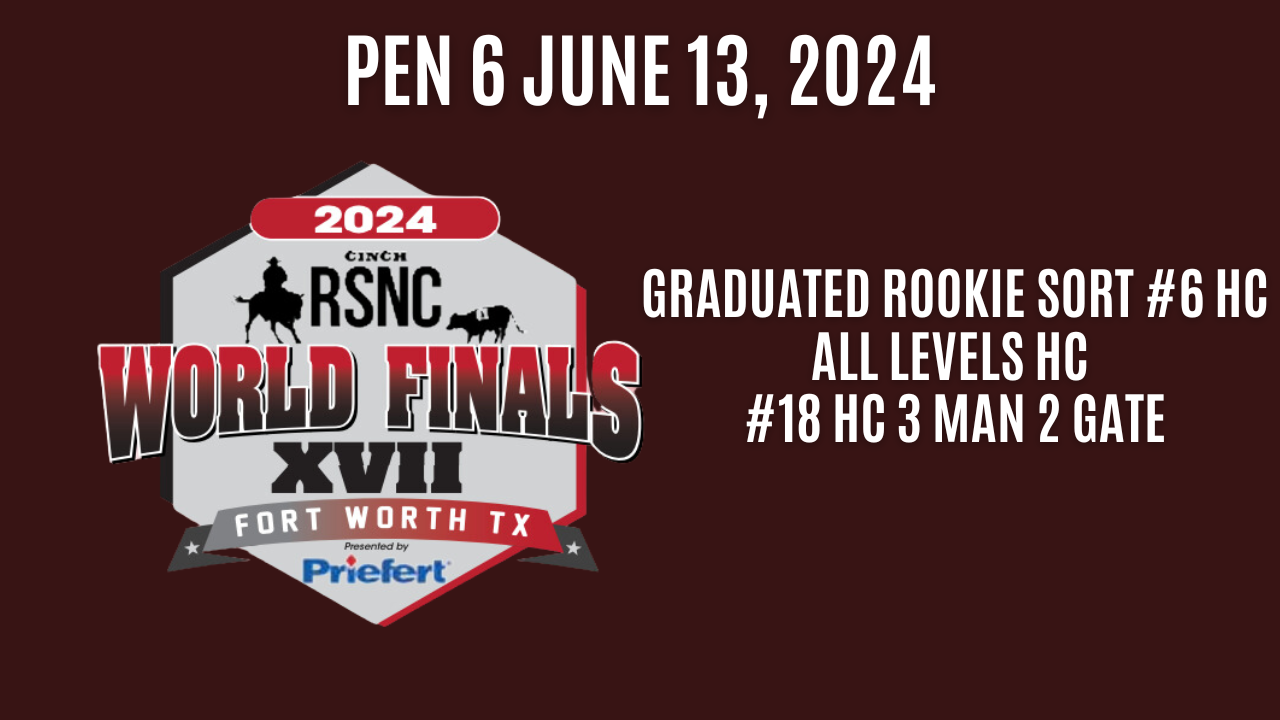 Pen 6 | Cinch Ranch Sorting National Championships World Finals | June 13, 2024