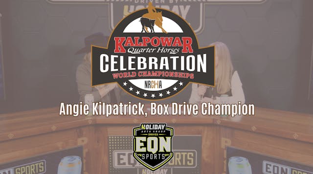 Angie Kilpatrick, Box Drive Champion ...