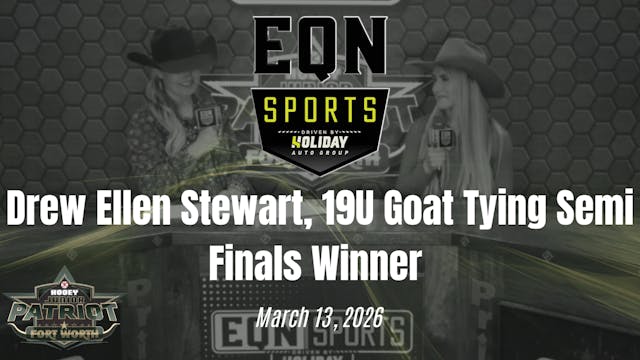 Drew Ellen Stewart, 19U Goat Tying SF...