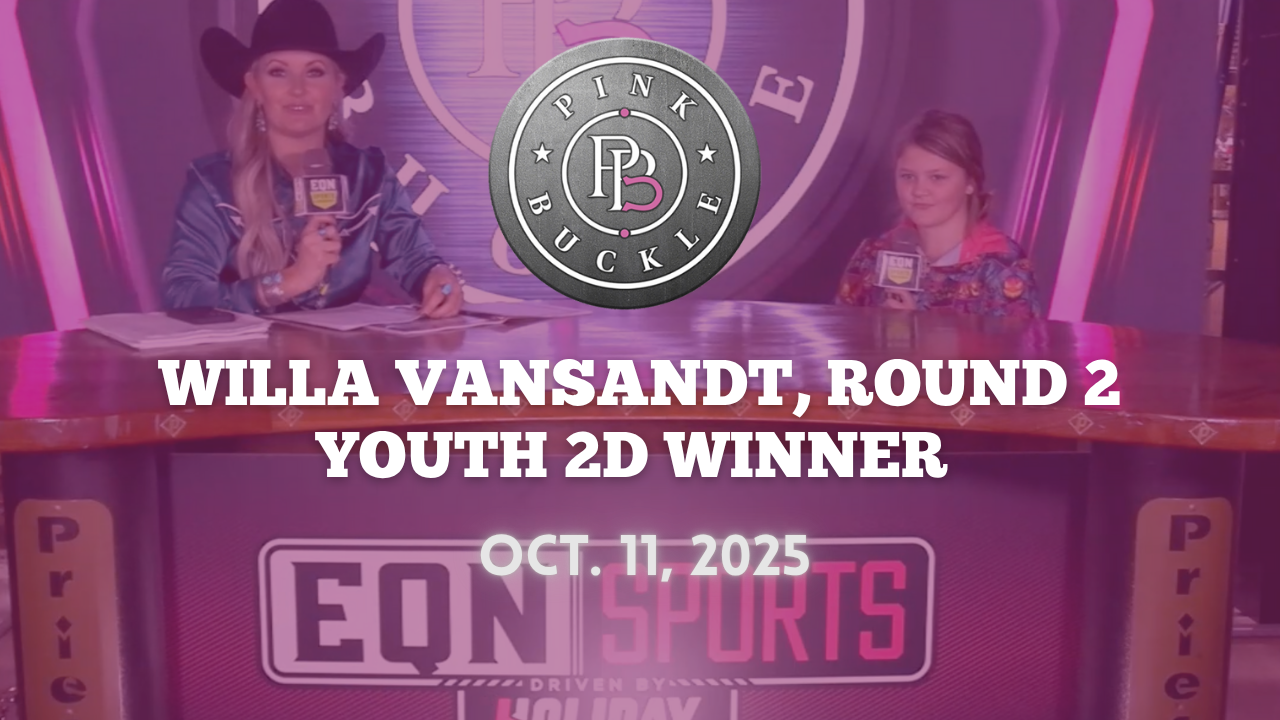 Willa Vansandt, Rd. 2 Youth 2D Winner | Pink Buckle | Oct. 11, 2025