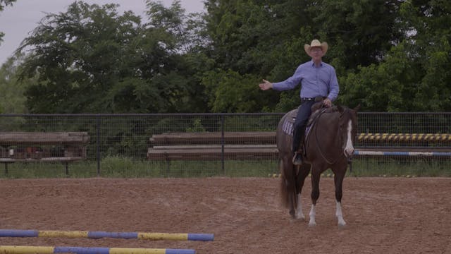 Right-Lead Lopeovers With a Green Horse