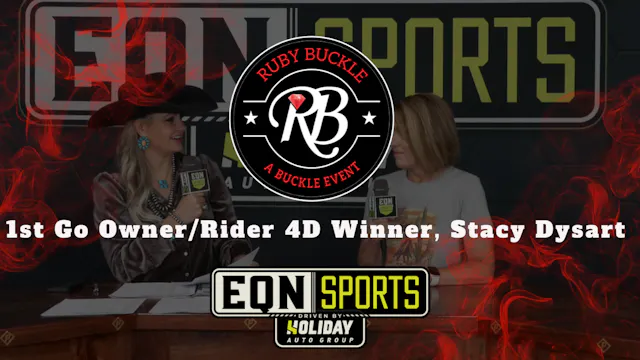 1st Go Owner/Rider 4D Winner, Stacy D...