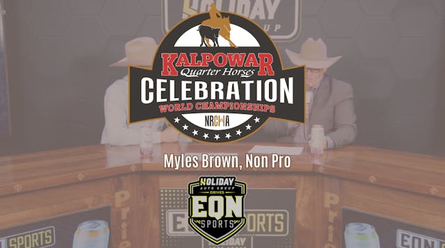 Myles Brown, Non Pro | NRCHA Celebrat...