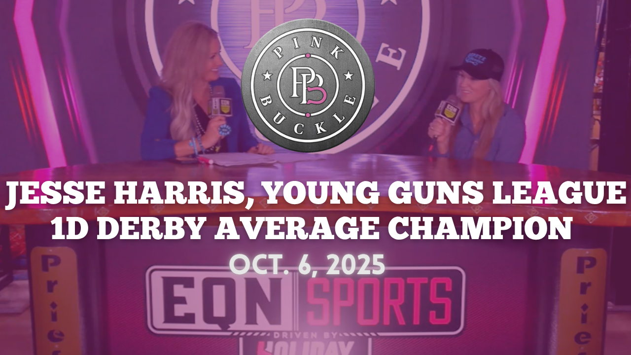 Jesse Harris, Young Guns 1D Derby Average Champ. | Pink Buckle | Oct. 6, 2025