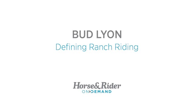 Defining Ranch Riding