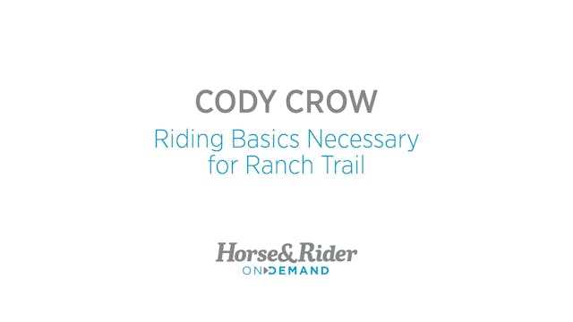 Versatility Ranch Horse Riding Fundam...