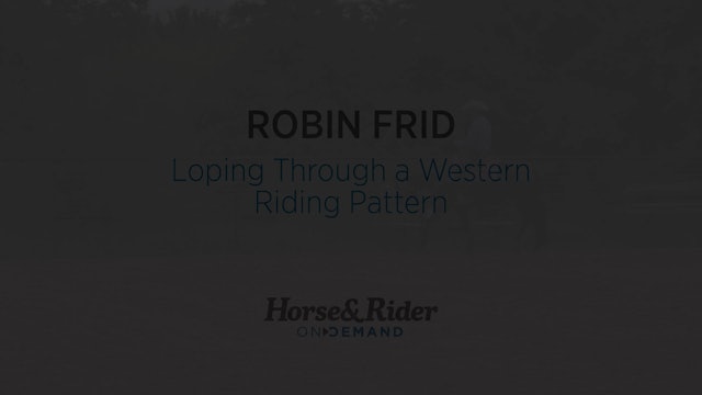 Loping Through a Western Riding Pattern