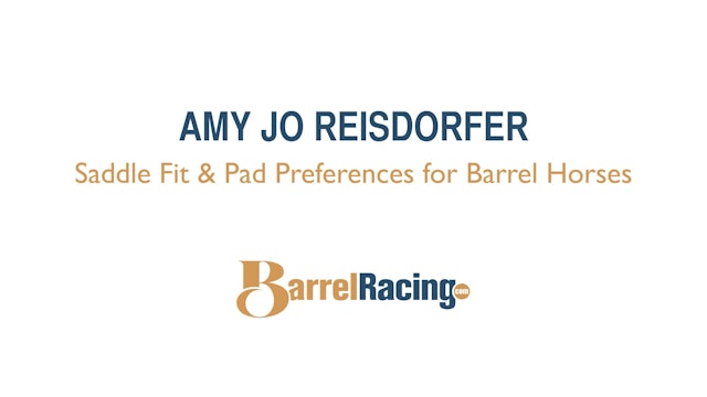 Saddle Fit and Pad Preferences for Barrel Horses