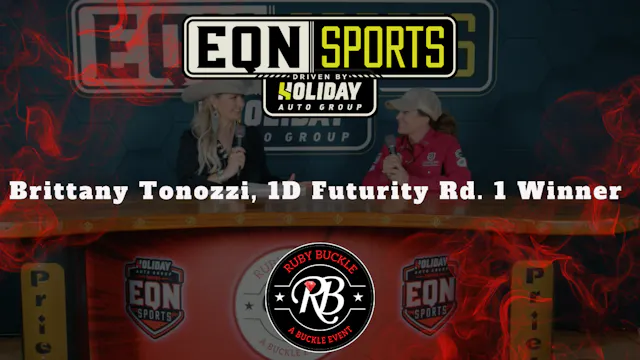 Brittany Tonozzi, 1D Futurity Rd. 1 W...