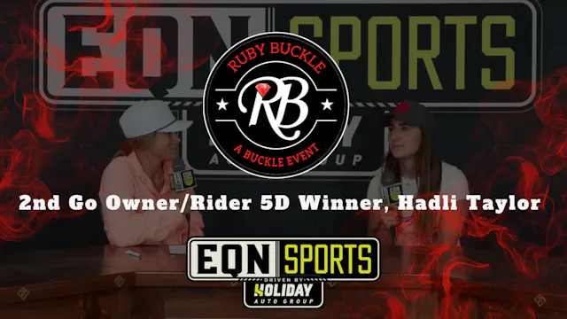 2nd Go Owner/Rider 5D Winner, Hadli T...