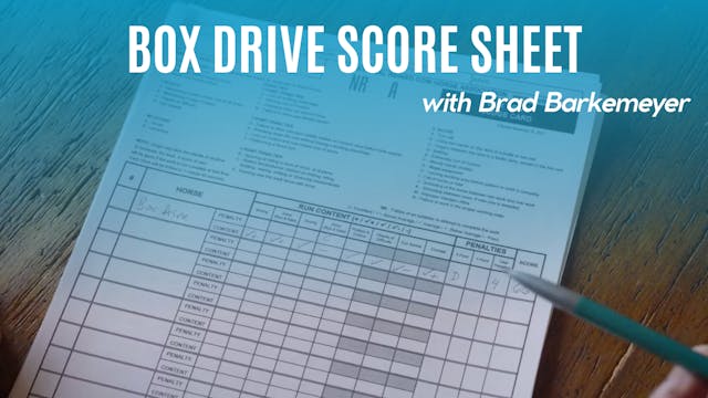 Box Drive Score Sheet