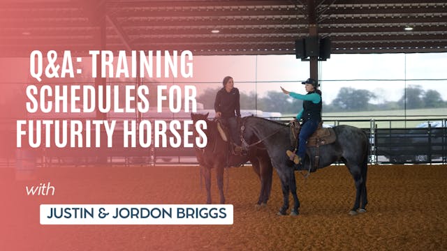 Q&A Training Schedules for Futurity H...