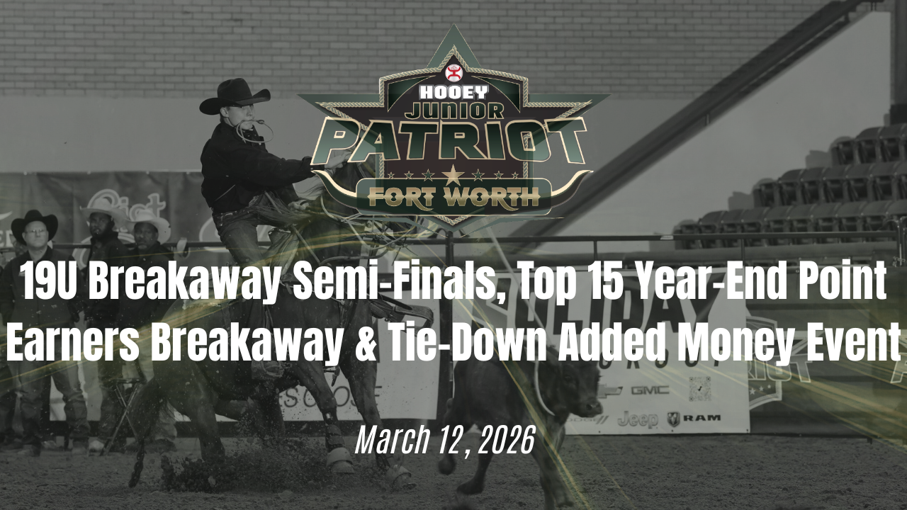 18U BKY SF, Top 15 and Tie-Down Added Money Event | John Justin | 3/12/26
