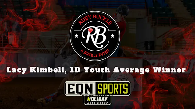 Lacy Kimbell, 1D Youth Average Winner...