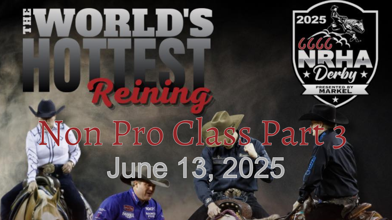 Non Pro Class Part 3 | 2025 NRHA Derby | Adequan Arena | 06/13/2025