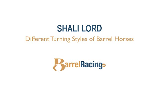 Different Turning Style of Barrel Horses