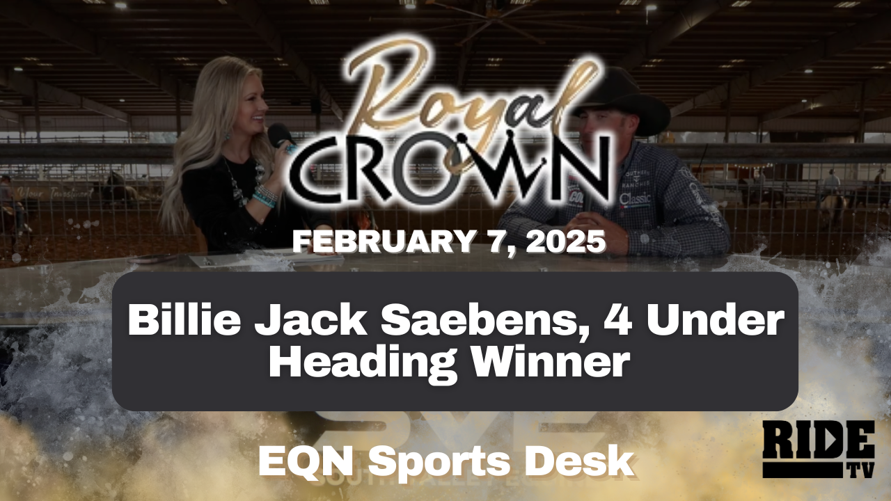 Billie Jack Saebens, 4 Under Heading Winner | Royal Crown Futurity | 2/7/25