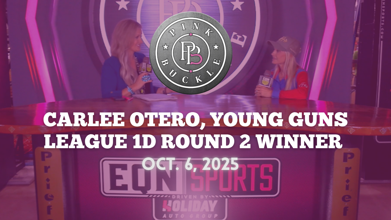 Carlee Otero, Young Guns League 1D Rd. 2 Winner | Pink Buckle | Oct. 6, 2025