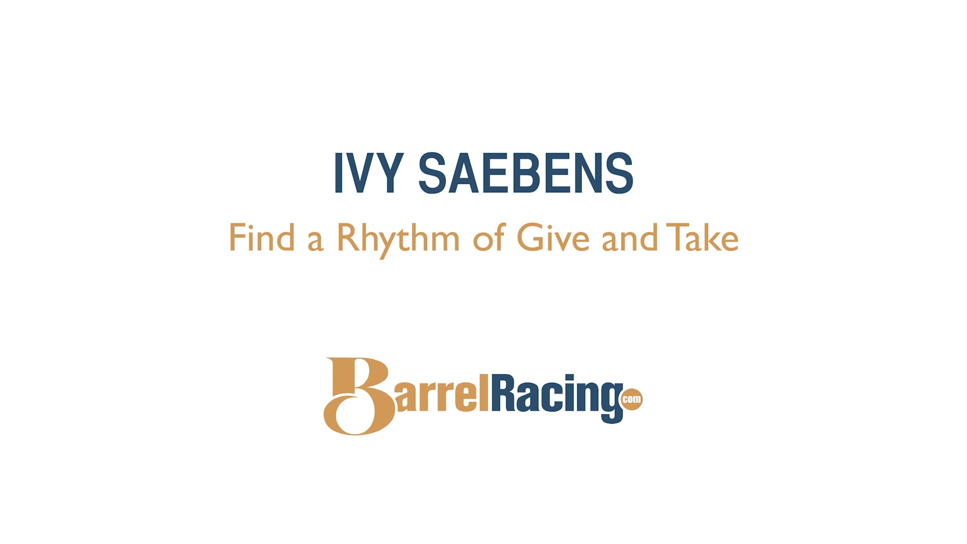 Find a Rhythm of Give and Take