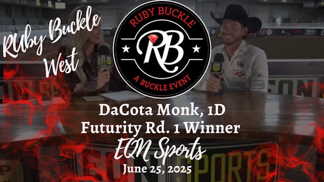 DaCota Monk, 1D Futurity Rd. 1 Winner...