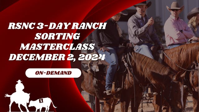 RSNC 3-Day Ranch Sorting Masterclass ...