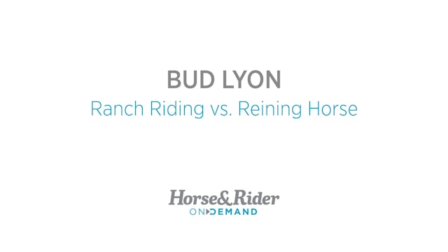 Ranch Riding Horse VS. Reining Horse