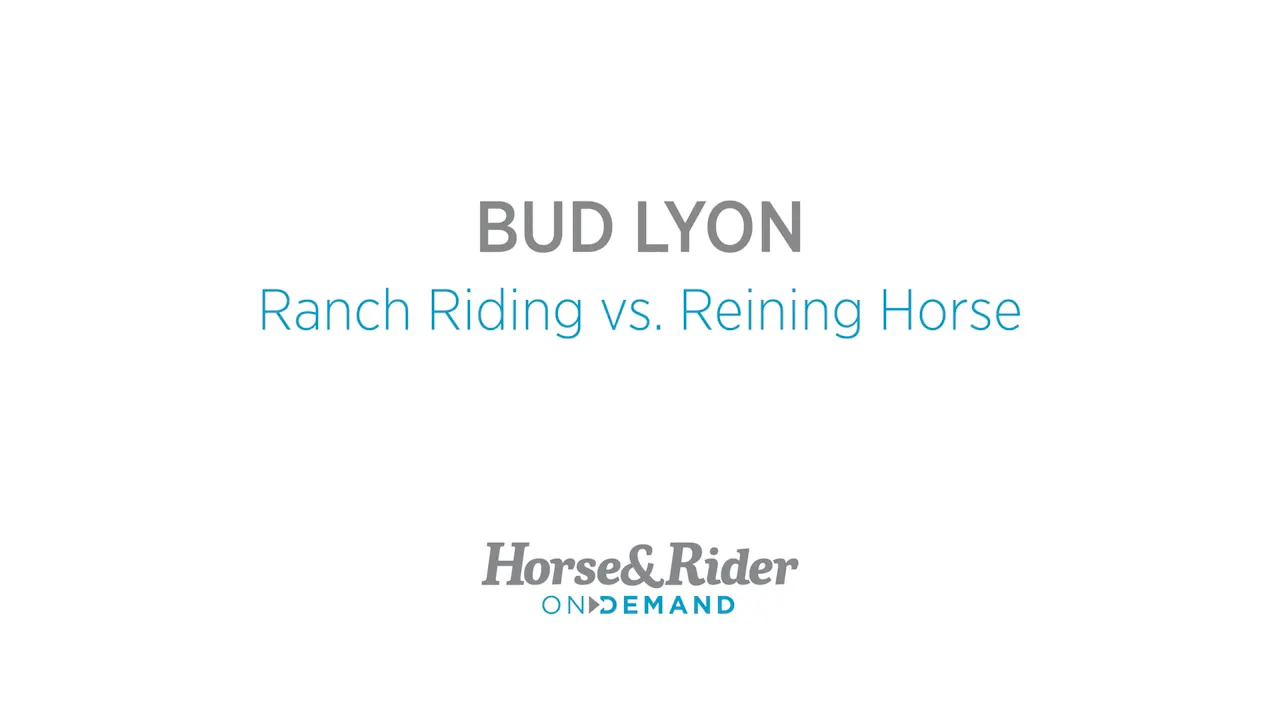 Ranch Riding Horse VS. Reining Horse - Ranch Riding - RIDE TV