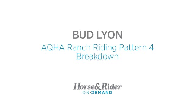 AQHA Ranch Riding Pattern