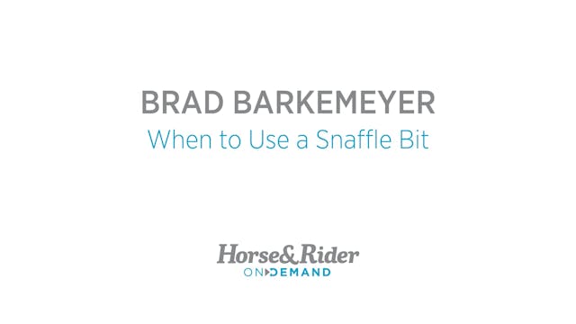 When to Use a Snaffle Bit