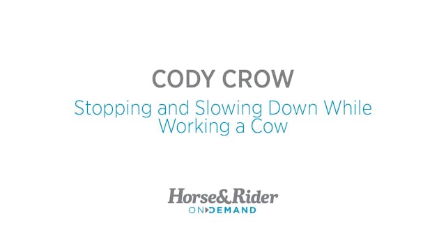 Stopping and Slowing Down While Worki...