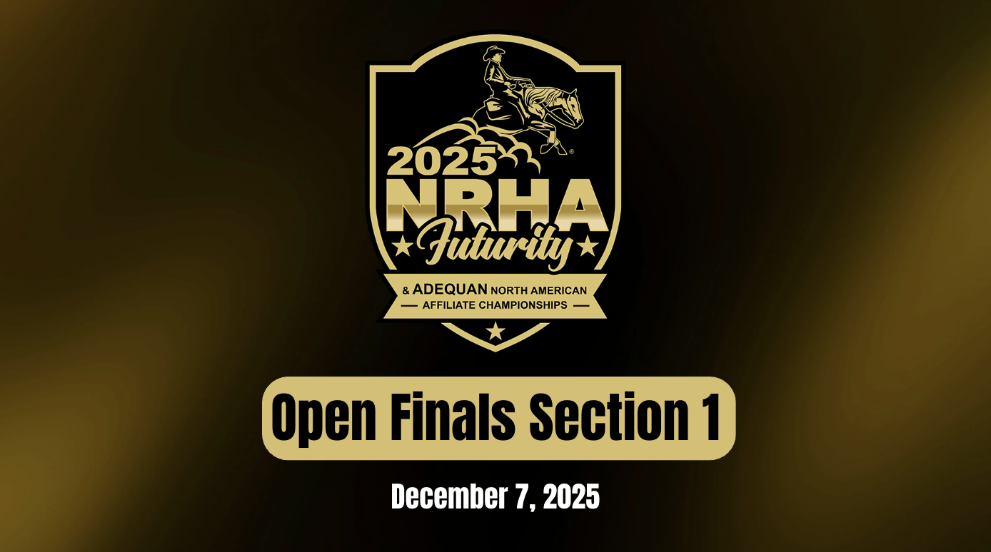 Open Finals Section 1 | NRHA Futurity | December 7, 2025