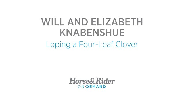 Loping a Four-Leaf Clover Pattern