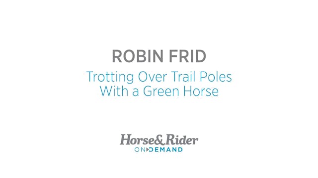 Trotting Over Trail Poles With a Gree...