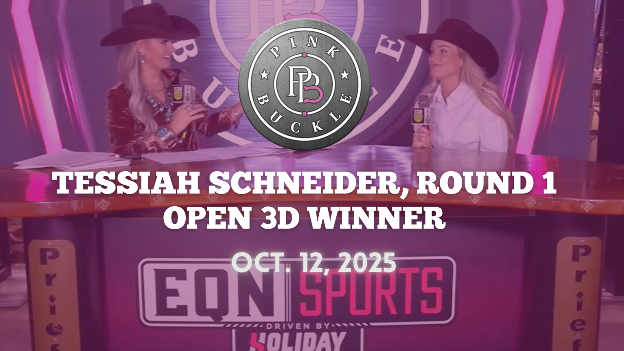 Tessiah Schneider, Rd. 1 Open 3D Winner | Pink Buckle | Oct. 12, 2025