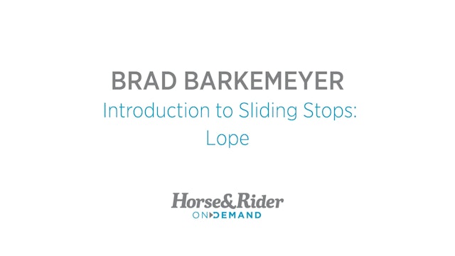 Introduction to Sliding Stops:Lope