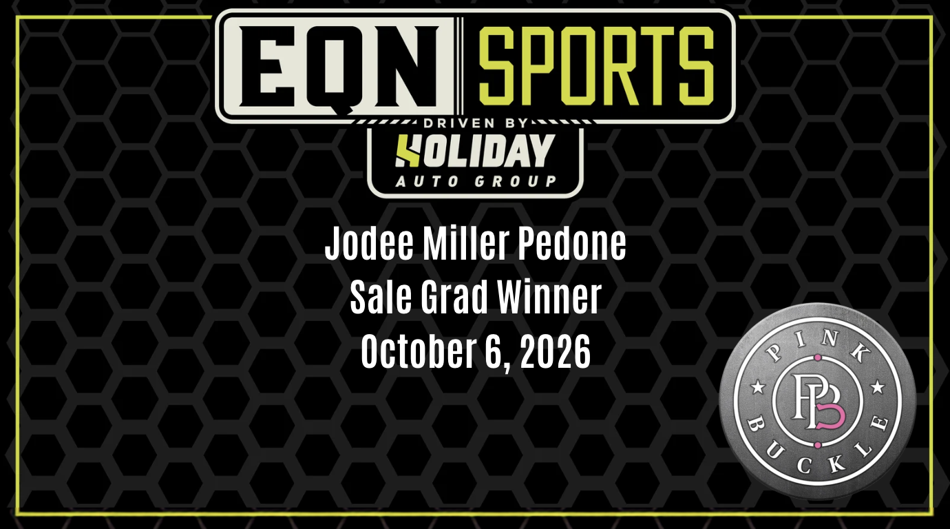 Jodee Miller Pedone, Sale Grad Winner | Pink Buckle | October 6, 2026