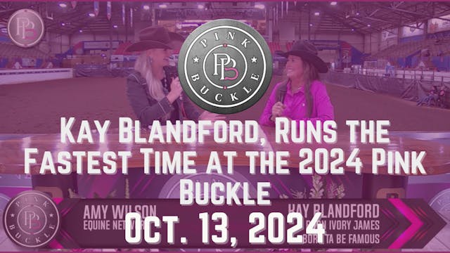 Kay Blandford, Runs the Fastest Time ...